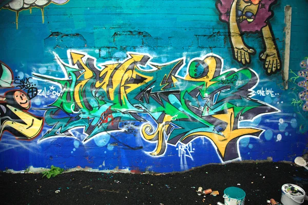 Краска банок и граффити — стоковое фото