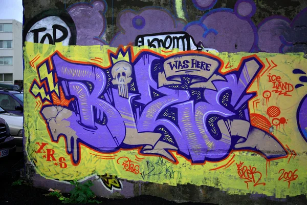 Стена граффити — стоковое фото