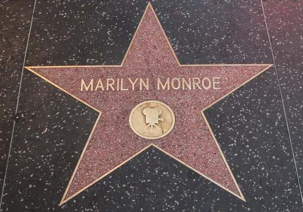 Звезда Голливуда Мэрилин Монро — стоковое фото