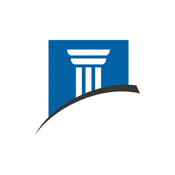 Дизайн логотипа & адвокат — стоковый вектор