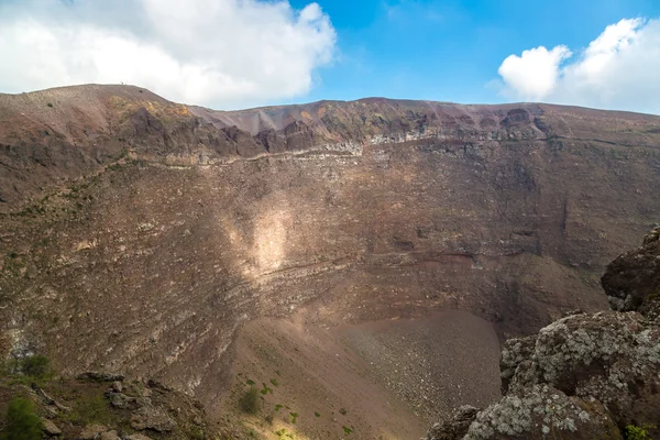 Кратер вулкана Везувий — стоковое фото