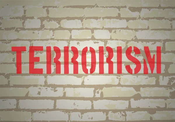 Нет концепции терроризма. Вектор — стоковый вектор