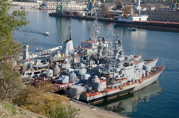 Корабли ВМФ России — стоковое фото