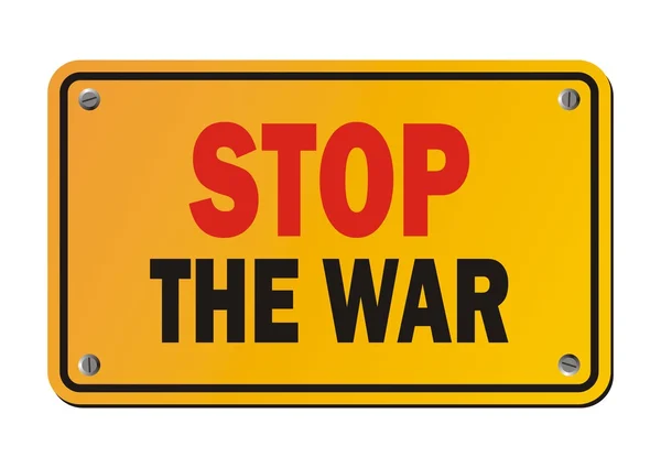 Остановите войну - знак протеста — стоковый вектор