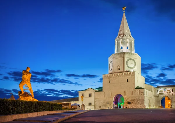 Спасская башня Казанского Кремля — стоковое фото