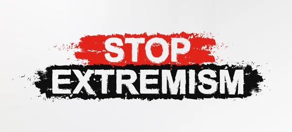 Остановить знак граффити экстремизма — стоковый вектор