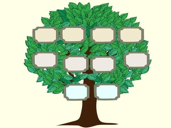 Генеалогическое дерево пара Векторный фон — стоковый вектор