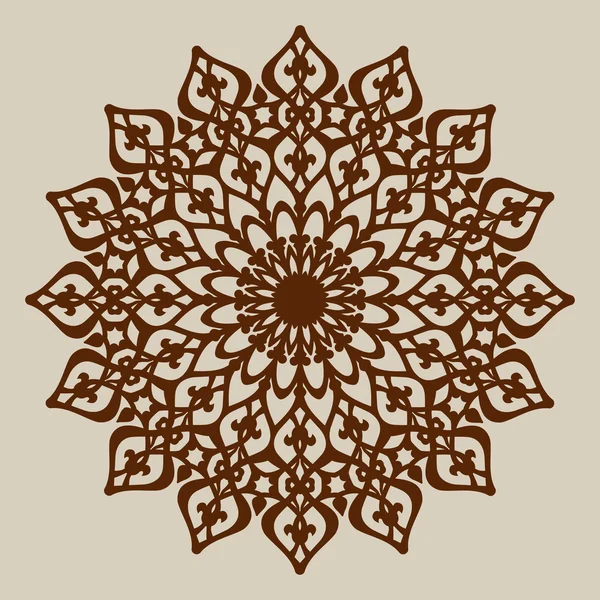 Мандала шаблон шаблон для декоративной розеткой — стоковый вектор