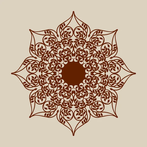 Мандала шаблон шаблон для декоративной розеткой — стоковый вектор