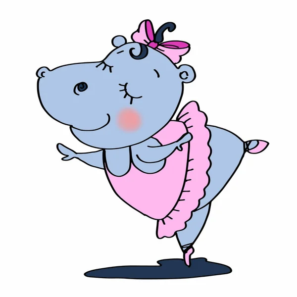 Балет hypopotamus животное Бегемот — стоковое фото