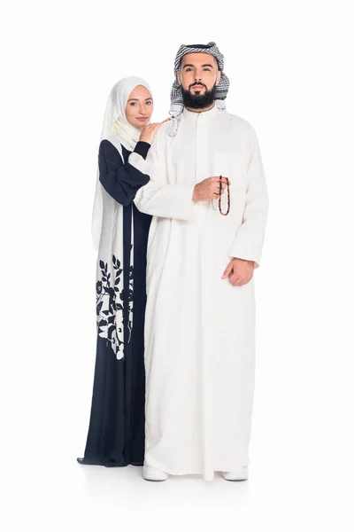 Мусульманские пара embraing — стоковое фото