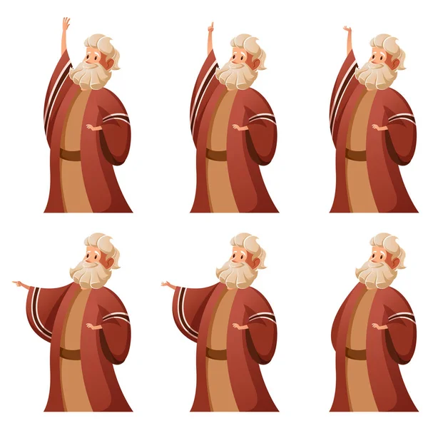 Набор иконок Моисея — стоковый вектор