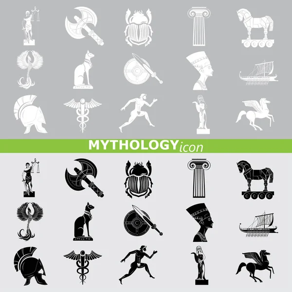 Мифология икона set — стоковый вектор