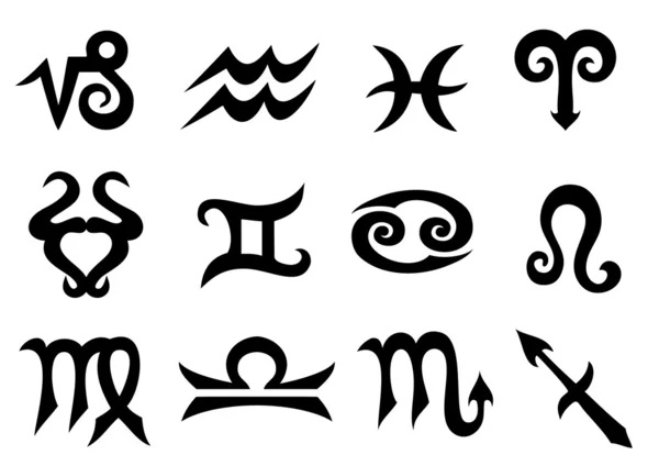 Знаки зодиака Tatto, вектор — стоковый вектор