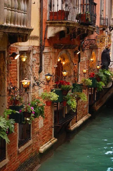 Романтический, здание в Венеции — стоковое фото