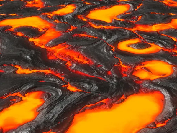 Расплавленной лавы или магма вулкана — стоковое фото