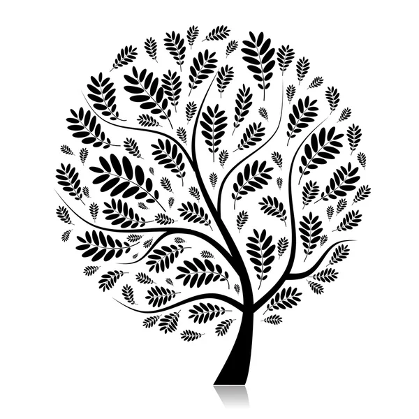 Красивое осеннее дерево для Вашего дизайна — стоковый вектор