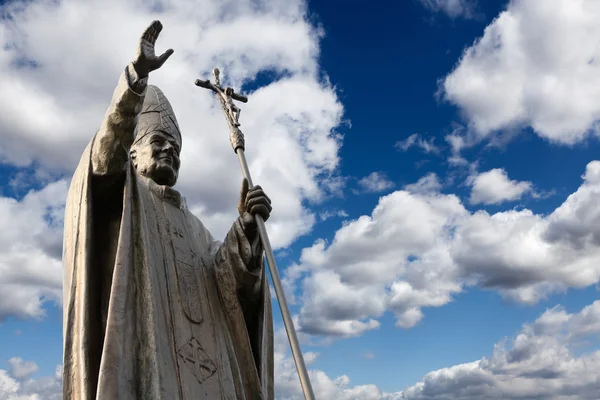 Статуя папы Иоанна Павла II — стоковое фото