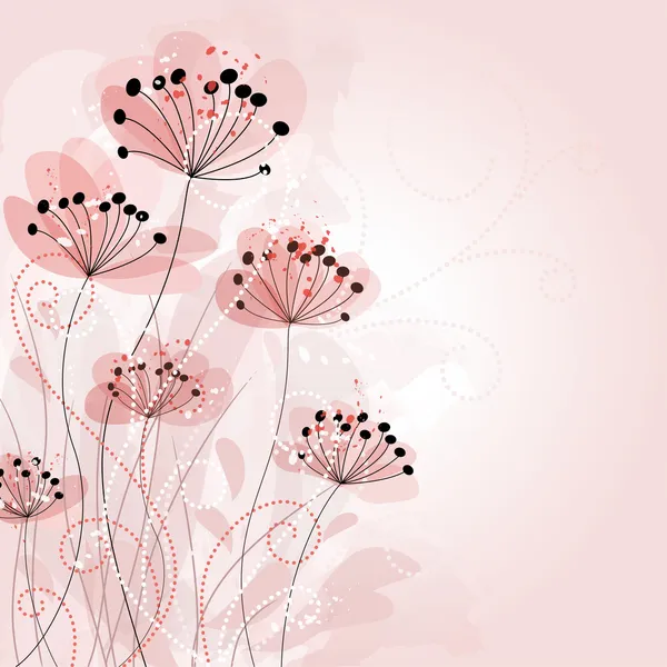 Романтичный цветочный фон — стоковый вектор