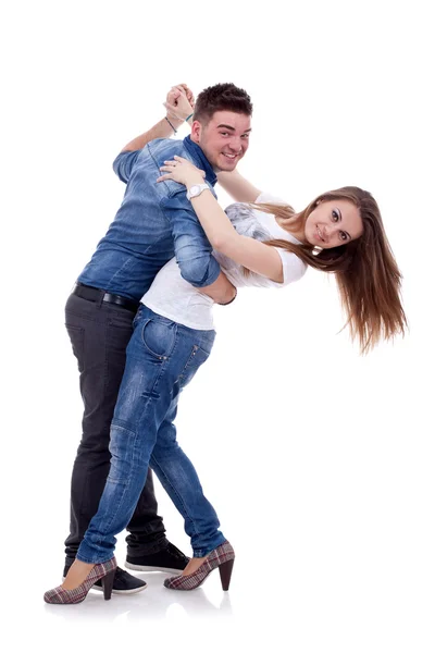 Пара, танцующая — стоковое фото