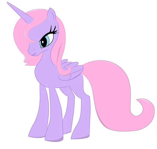 Фиолетовый пони — стоковый вектор