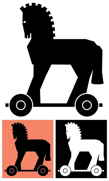 Декоративные троянский конь — стоковый вектор