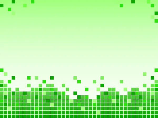 Зеленый фон с Пиксели — стоковое фото