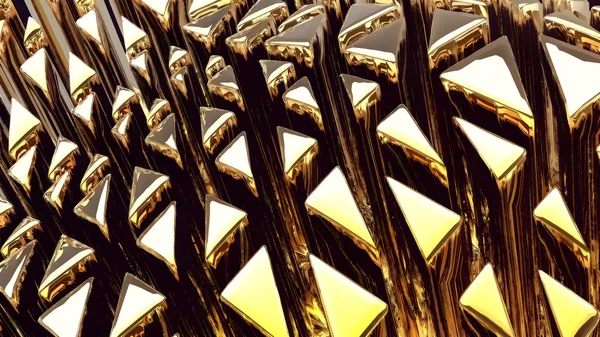 Золотой 3d абстрактные фона — стоковое фото