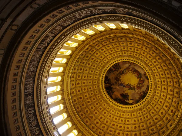 Внутренний купол из нас Капитолий, Вашингтон, округ Колумбия — стоковое фото