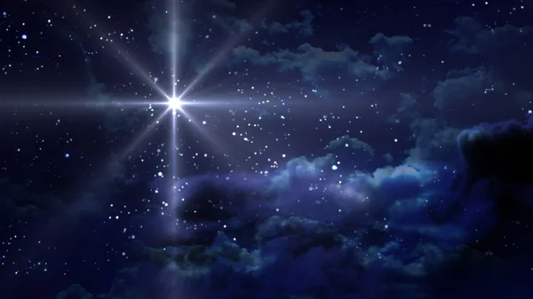 Синий Звездная ночь — стоковое фото