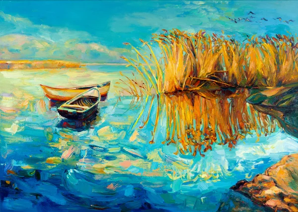 Baeutiful озеро — стоковое фото