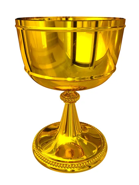 Золотая чашка — стоковое фото