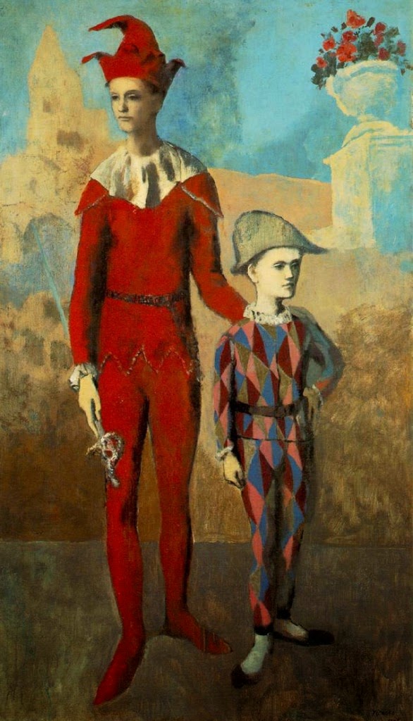 Пабло Пикассо Акробат и молодой Арлекин