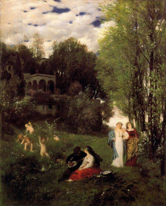 Ideal spring landscape 1871