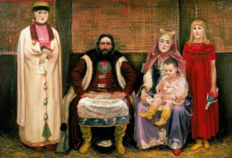 Family of merchant in XVII century 1896