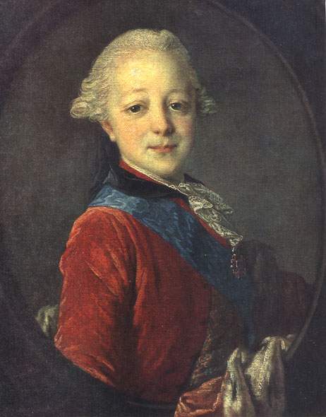 Портрет великого князя Павла Петровича в детстве. 1761