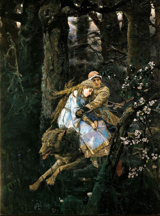 Иван Царевич на сером волке картина Васнецова