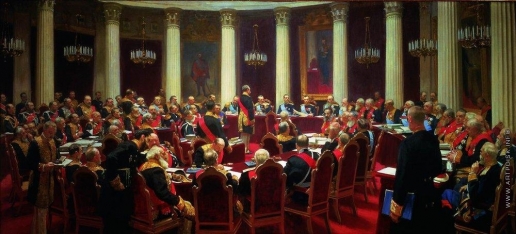 Репин И. Е. Торжественное заседание Государственного Совета 7 мая 1901 года в честь столетнего юбилея