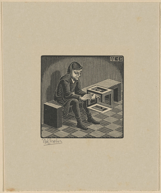 Онлайн-архив: оптические иллюзии и невозможные гравюры Маурица Эшера 11
