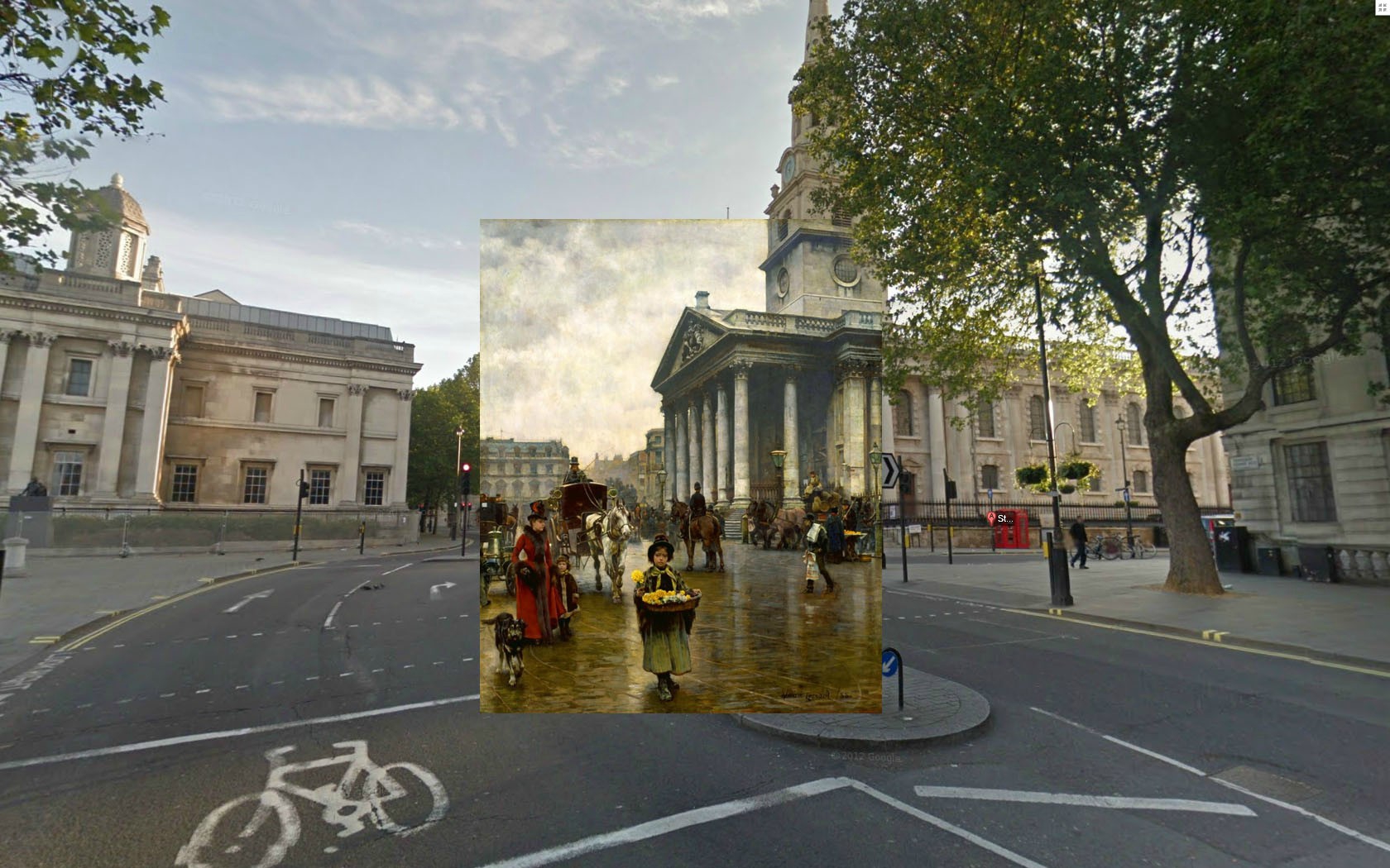 Современный Лондон и его прошлое картины, лондон, сравнение