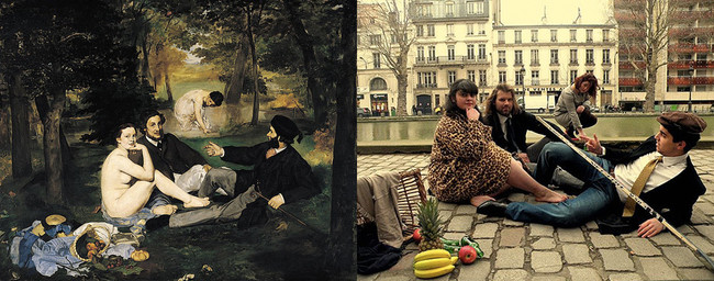 "Завтрак на траве", Эдуард Мане картина, люди, репродукция