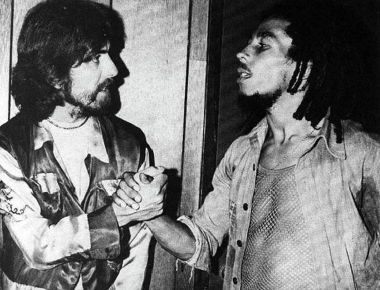 Джордж Харрисон и Боб Марли, 1975 год история, смотреть, фото
