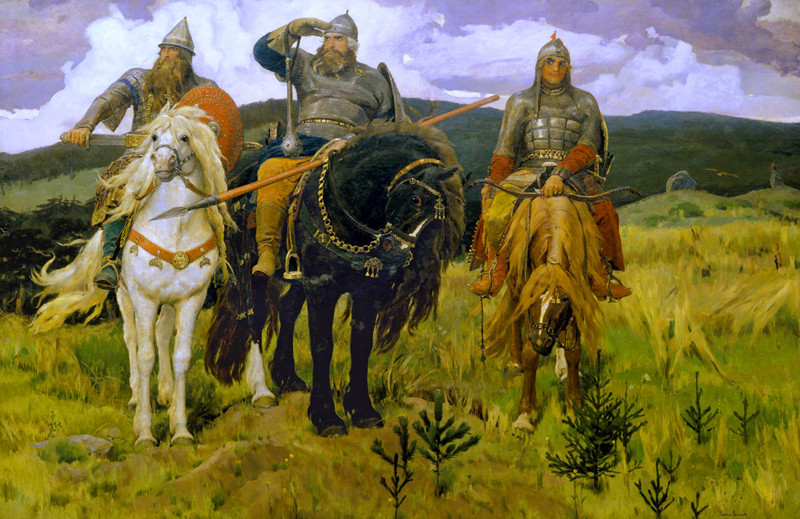 В. Васнецов. Три богатыря 1898 г. живопись, искусство