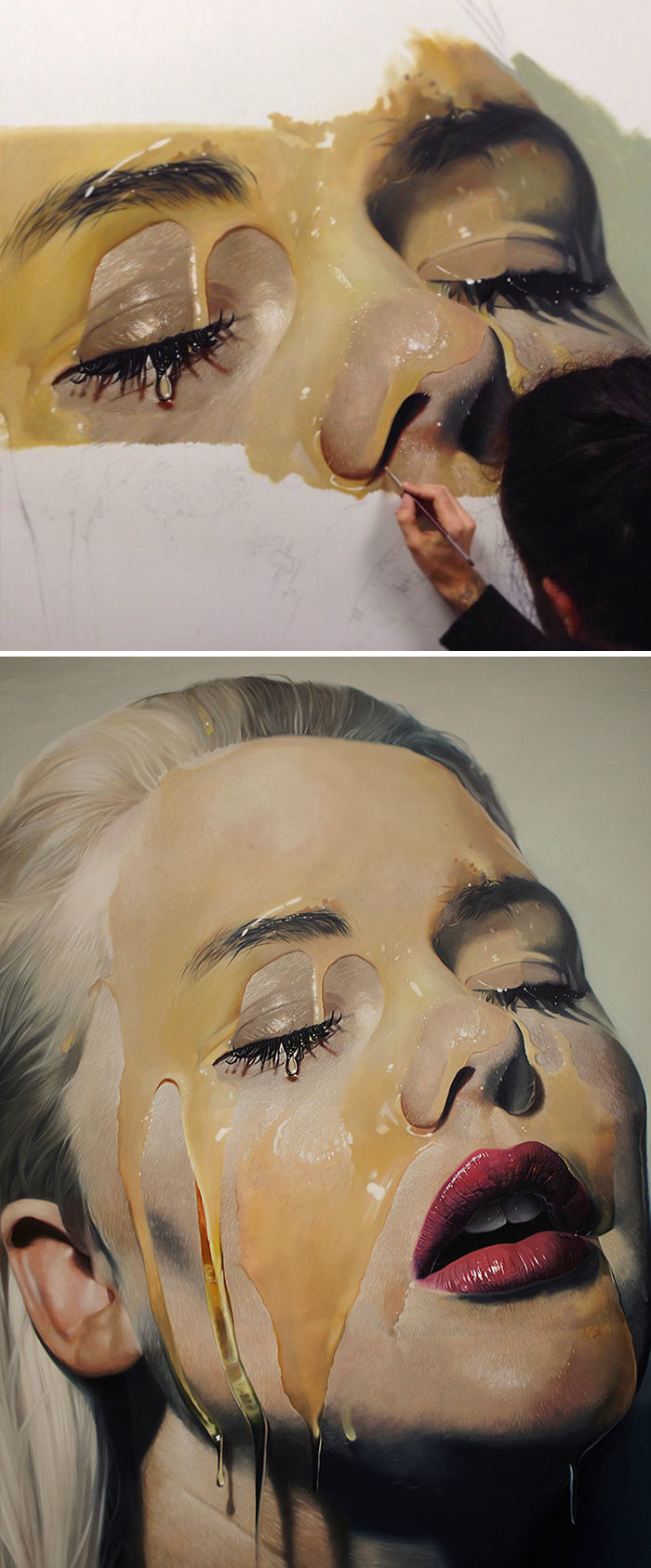 Портрет Майка Даргаса гиперреализм, картина, фотография