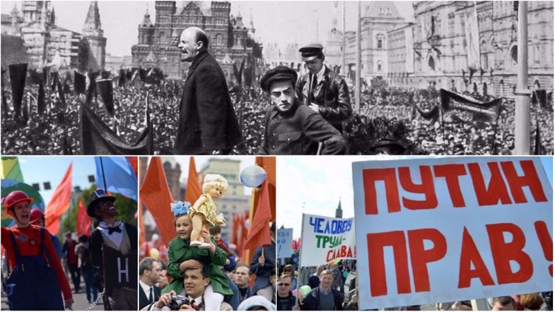 Как менялся праздник Первомая за последние 100 лет СССР, история, митинг, первомай
