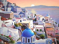 Ландшафты и морские пейзажи Греции от художника Pantelis Zografos