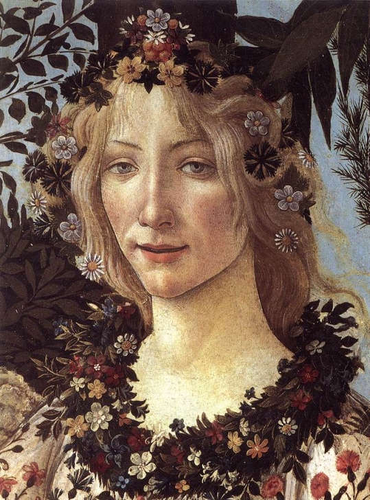 Сандро Боттичелли. Primavera (Весна). Около 1482. Фрагмент.
