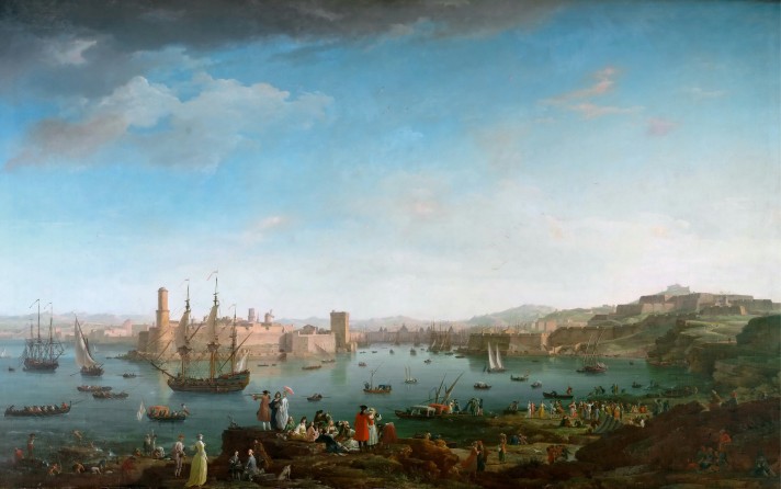 Клод Жозеф Верне (1714–1789). Вид на порт Марселя. Между 1754 и 1762. Лувр, Париж.