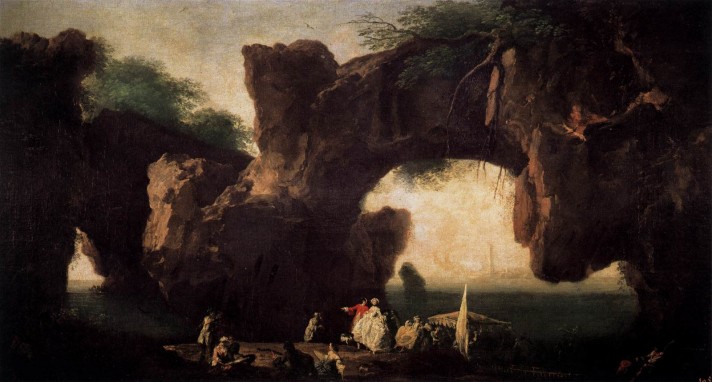 Клод Жозеф Верне (1714–1789). Морской пейзаж: Вид Сорренто. Около 1745. Холст, масло. 59х105 см. Прадо, Мадрид.