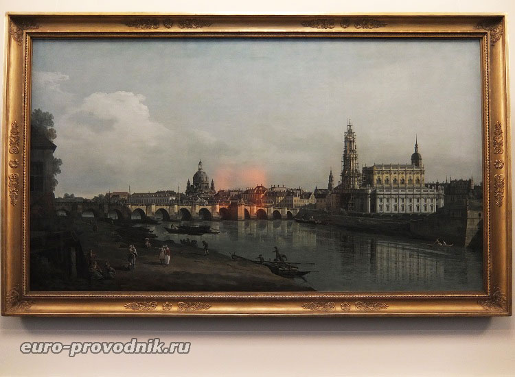 Виды Дрездена на картине Каналетто